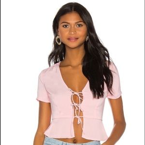 NWT Ciara Tie Front Top
